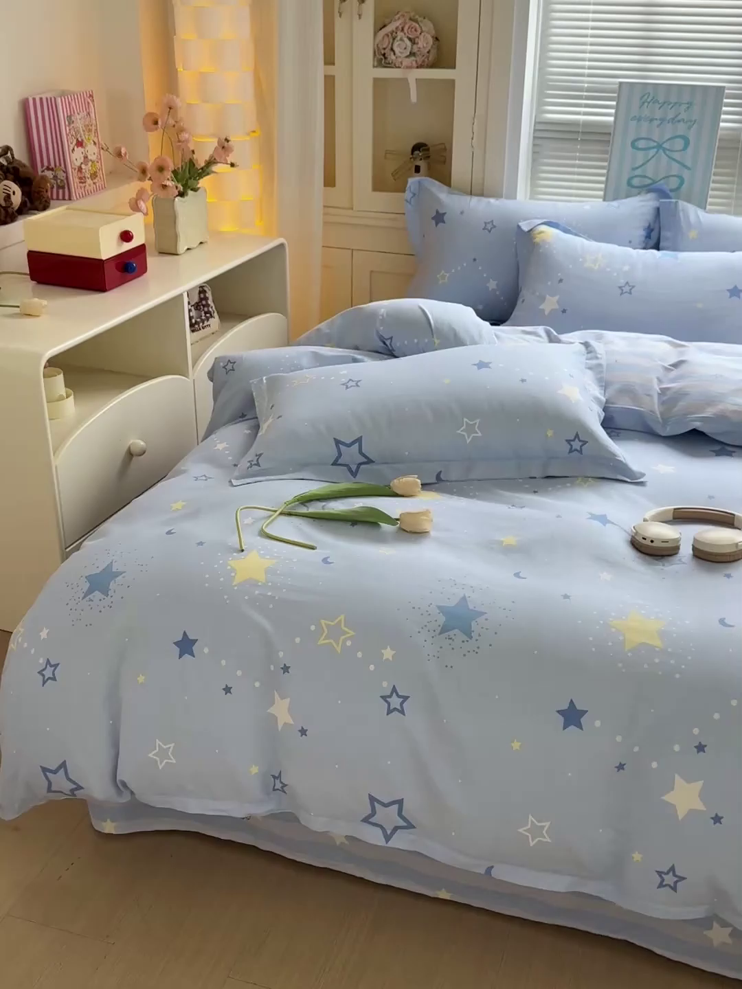 91家纺网 家纺一手货源 找家纺 董成龙家纺 2026春夏新款100%全棉纯棉印花四件套印花卡通系列三件套（喷气工艺） 五星集