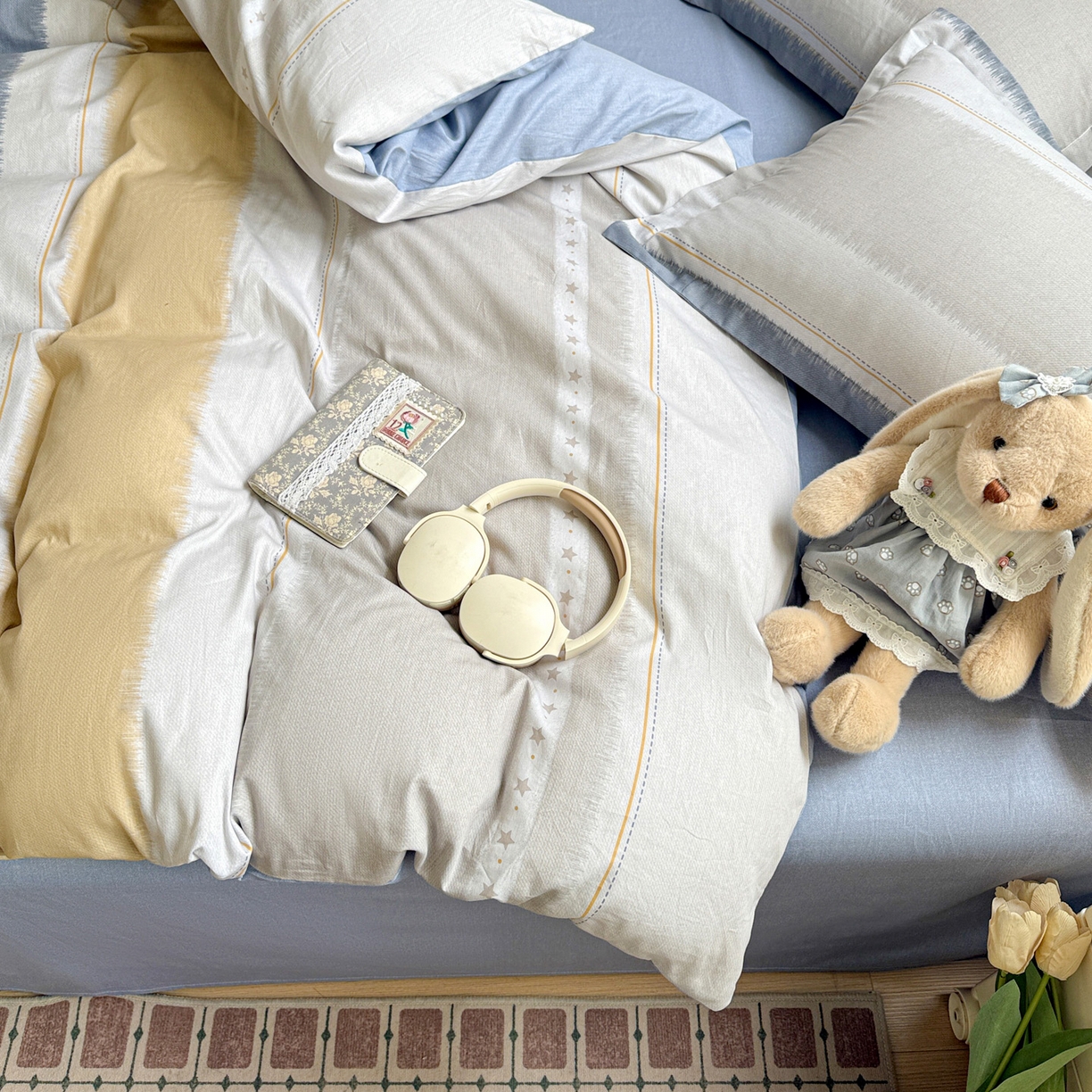 91家纺网 家纺一手货源 找家纺 董成龙家纺 2026春夏新款100%全棉纯棉印花四件套印花卡通系列三件套（喷气工艺） 星辰大海