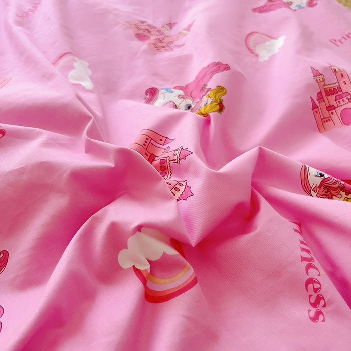 91家纺网 家纺一手货源 找家纺 萌朵家纺 2025新款豆豆绒全棉防踢被-结合牛奶绒绒防踢被 小公主