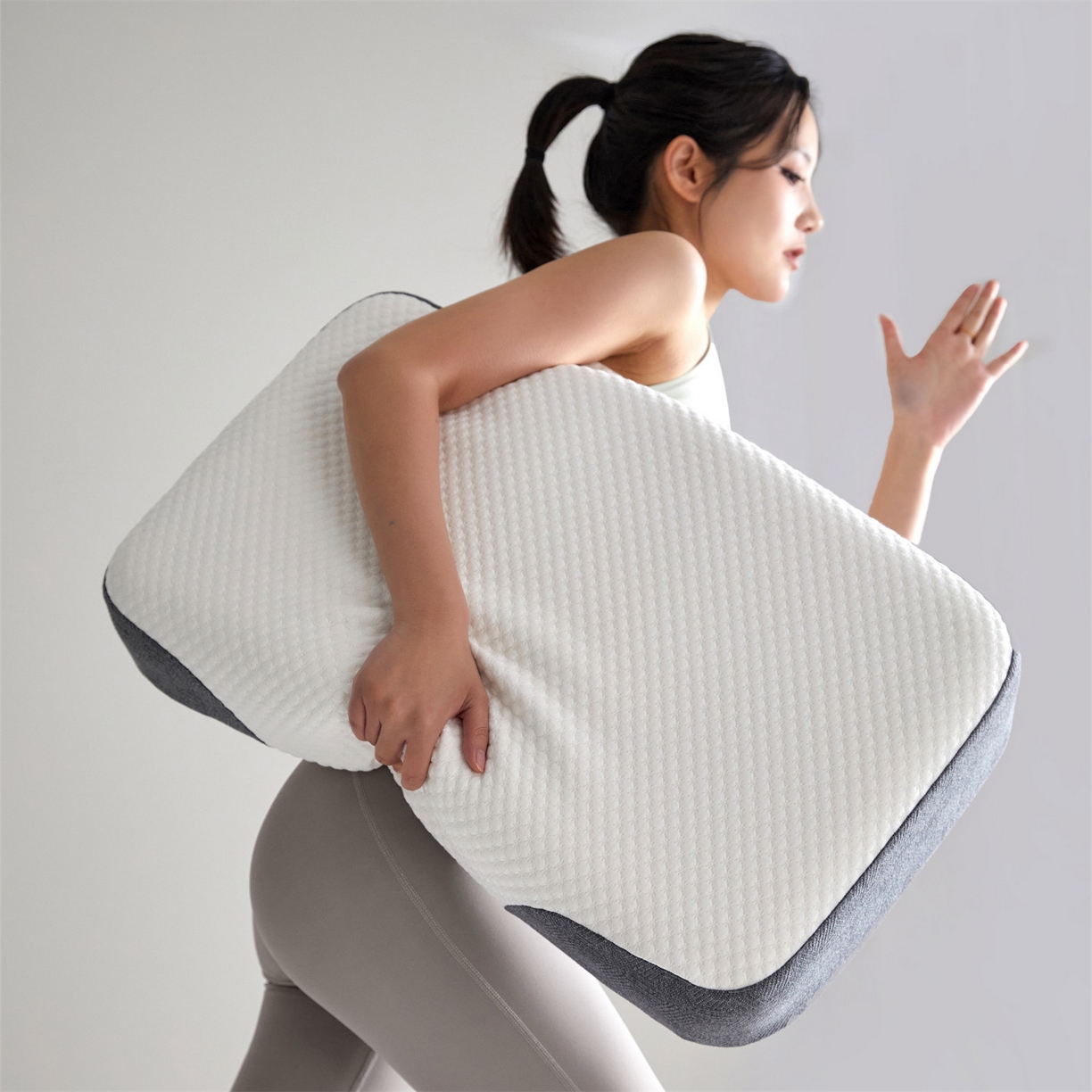 91家纺网 家纺一手货源 找家纺 （总）头等舱 2026新款弹簧分区深睡功能工学记忆棉枕芯