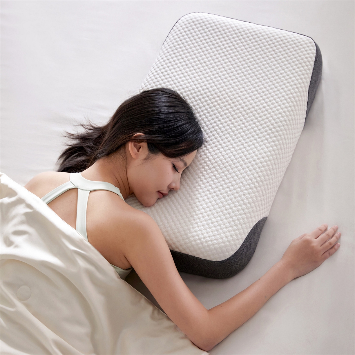 91家纺网 家纺一手货源 找家纺 （总）头等舱 2026新款弹簧分区深睡功能工学记忆棉枕芯