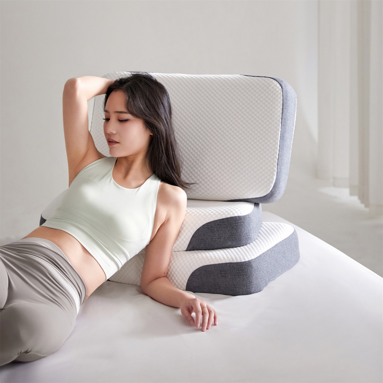 91家纺网 家纺一手货源 找家纺 （总）头等舱 2026新款弹簧分区深睡功能工学记忆棉枕芯