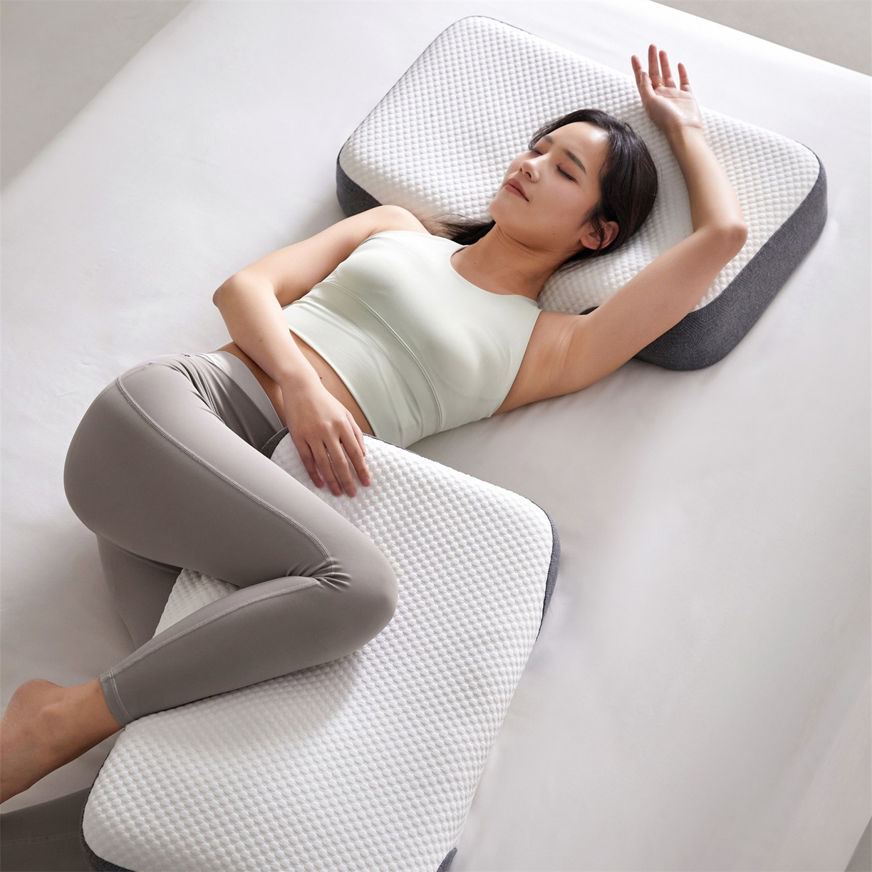 91家纺网 家纺一手货源 找家纺 （总）头等舱 2026新款弹簧分区深睡功能工学记忆棉枕芯