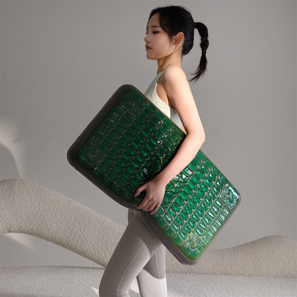 91家纺网 家纺一手货源 找家纺 （总）头等舱 2026新款高奢凝胶翡翠玉石深睡平安记忆棉枕芯