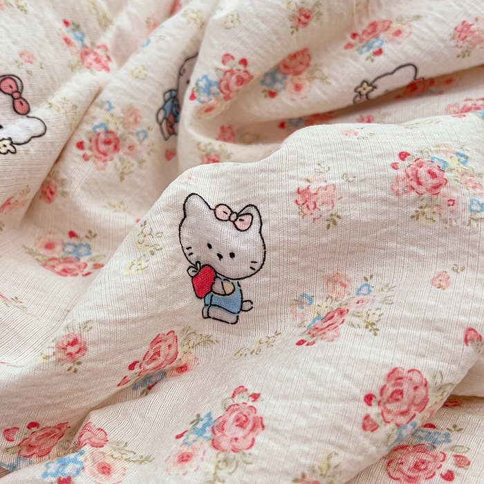 91家纺网 家纺一手货源 找家纺 （总）优尚佳生活馆 2026新款云感皱皱纱全棉花边款夏被四件套