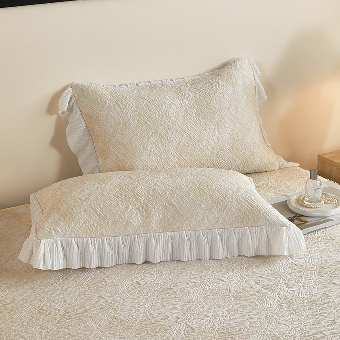 91家纺网 家纺一手货源 找家纺 桂雅居 2026新款进口高分子素夏轻居床裙床笠款凉席三件套（会员减15 控价：不低于298（券后）） 米咖色