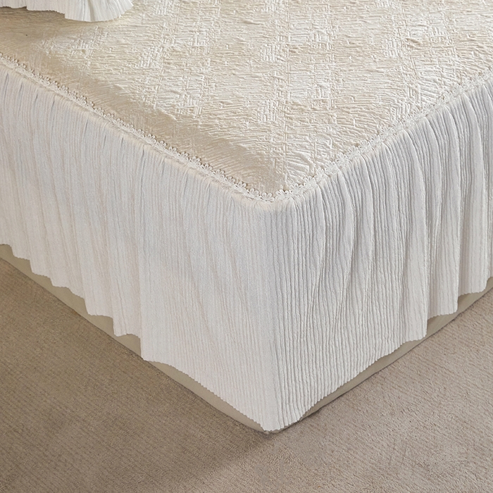 91家纺网 家纺一手货源 找家纺 桂雅居 2026新款进口高分子素夏轻居床裙床笠款凉席三件套（会员减15 控价：不低于298（券后）） 米咖色