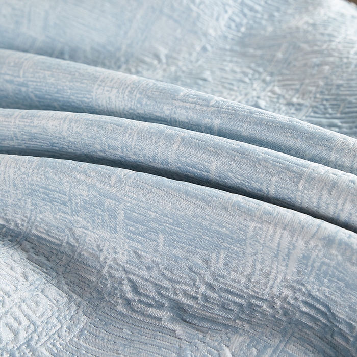 91家纺网 家纺一手货源 找家纺 桂雅居 2026新款进口高分子素夏轻居床裙床笠款凉席三件套（会员减15 控价：不低于298（券后）） 薄荷蓝