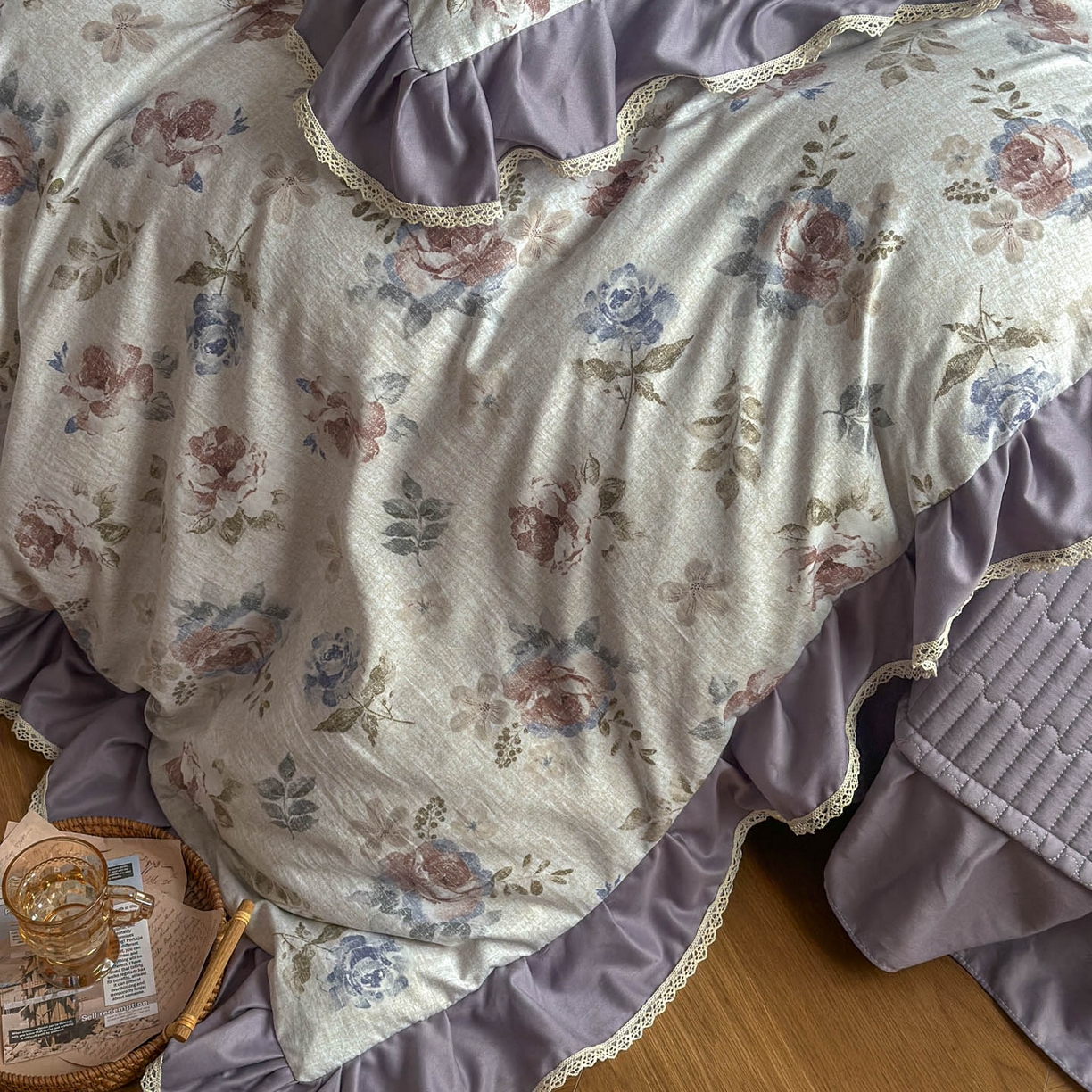 91家纺网 家纺一手货源 找家纺 （总）星光耀 2026新款A类高克重斜纹云柔棉床盖四件套