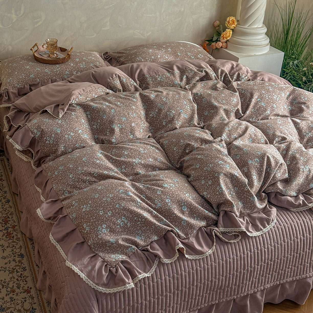 91家纺网 家纺一手货源 找家纺 （总）星光耀 2026新款A类高克重斜纹云柔棉床盖四件套