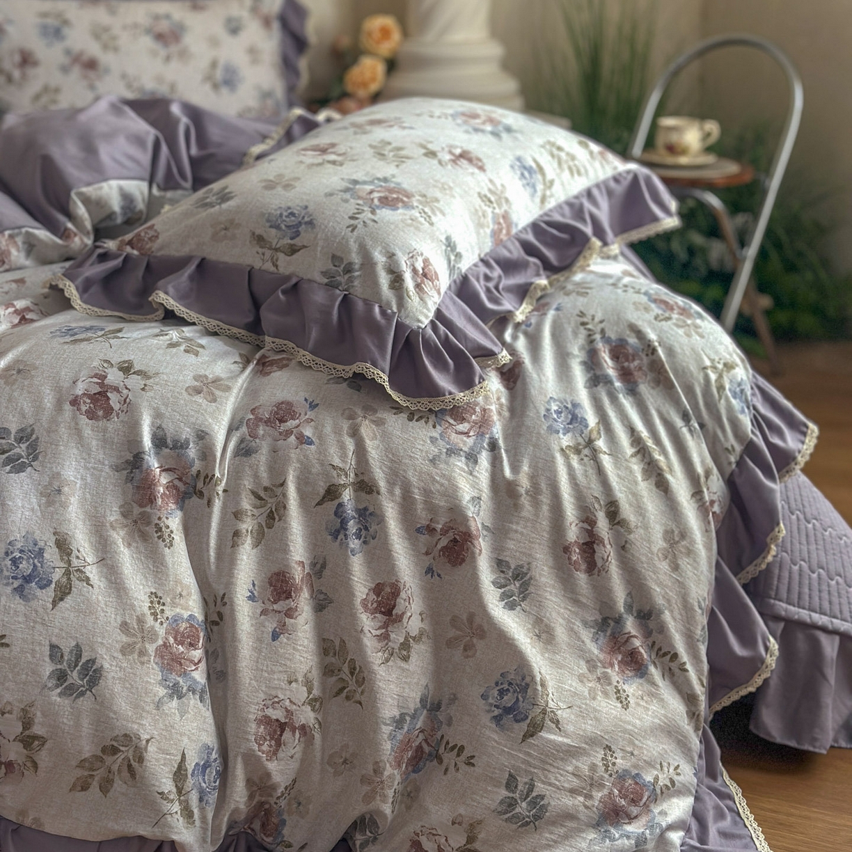 91家纺网 家纺一手货源 找家纺 （总）星光耀 2026新款A类高克重斜纹云柔棉床盖四件套