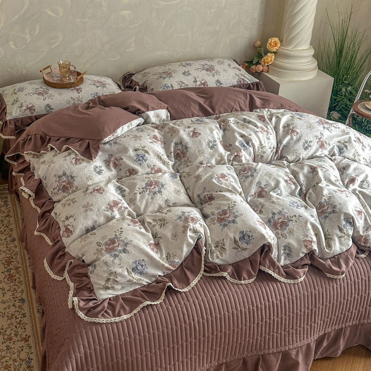 91家纺网 家纺一手货源 找家纺 （总）星光耀 2026新款A类高克重斜纹云柔棉床盖四件套