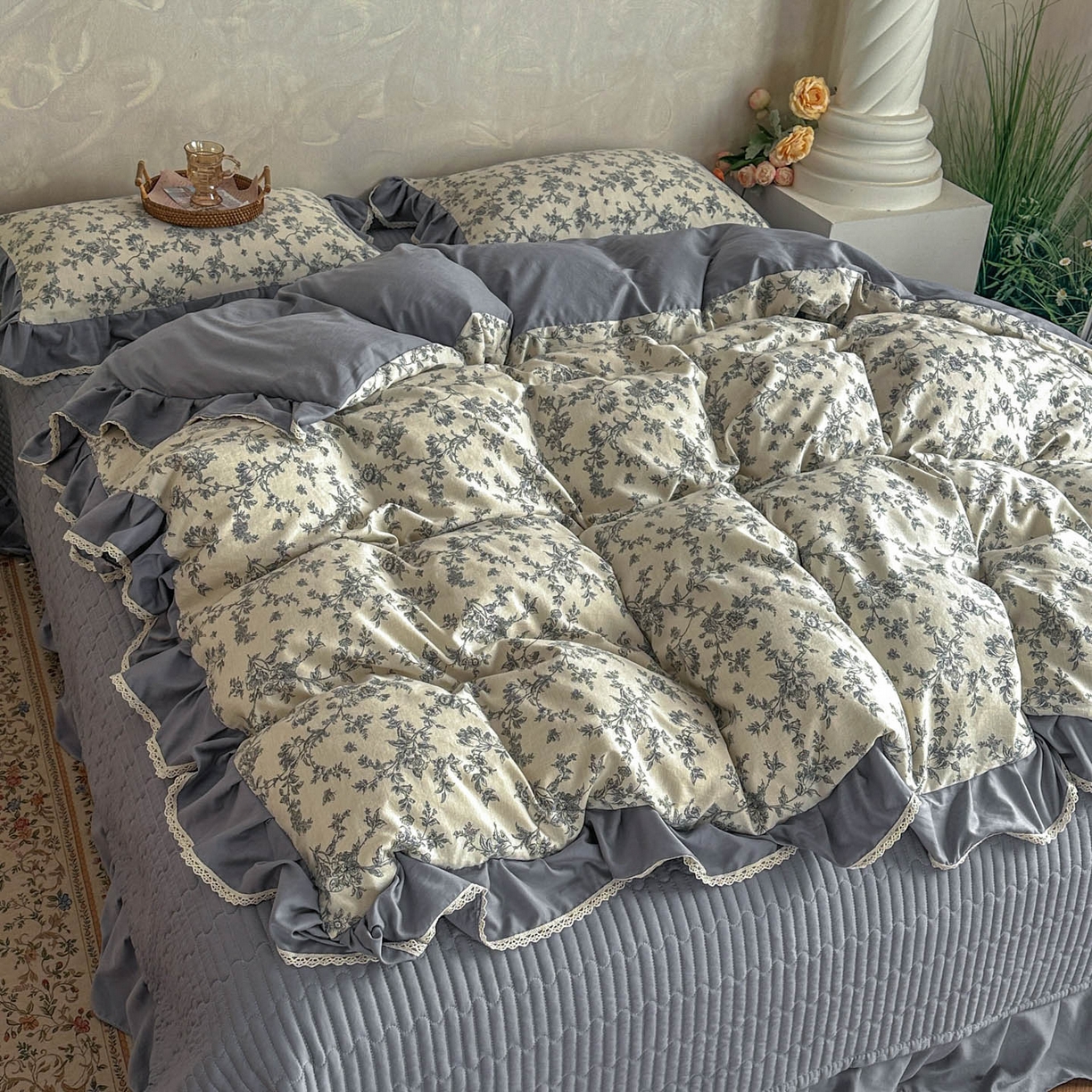 91家纺网 家纺一手货源 找家纺 （总）星光耀 2026新款A类高克重斜纹云柔棉床盖四件套