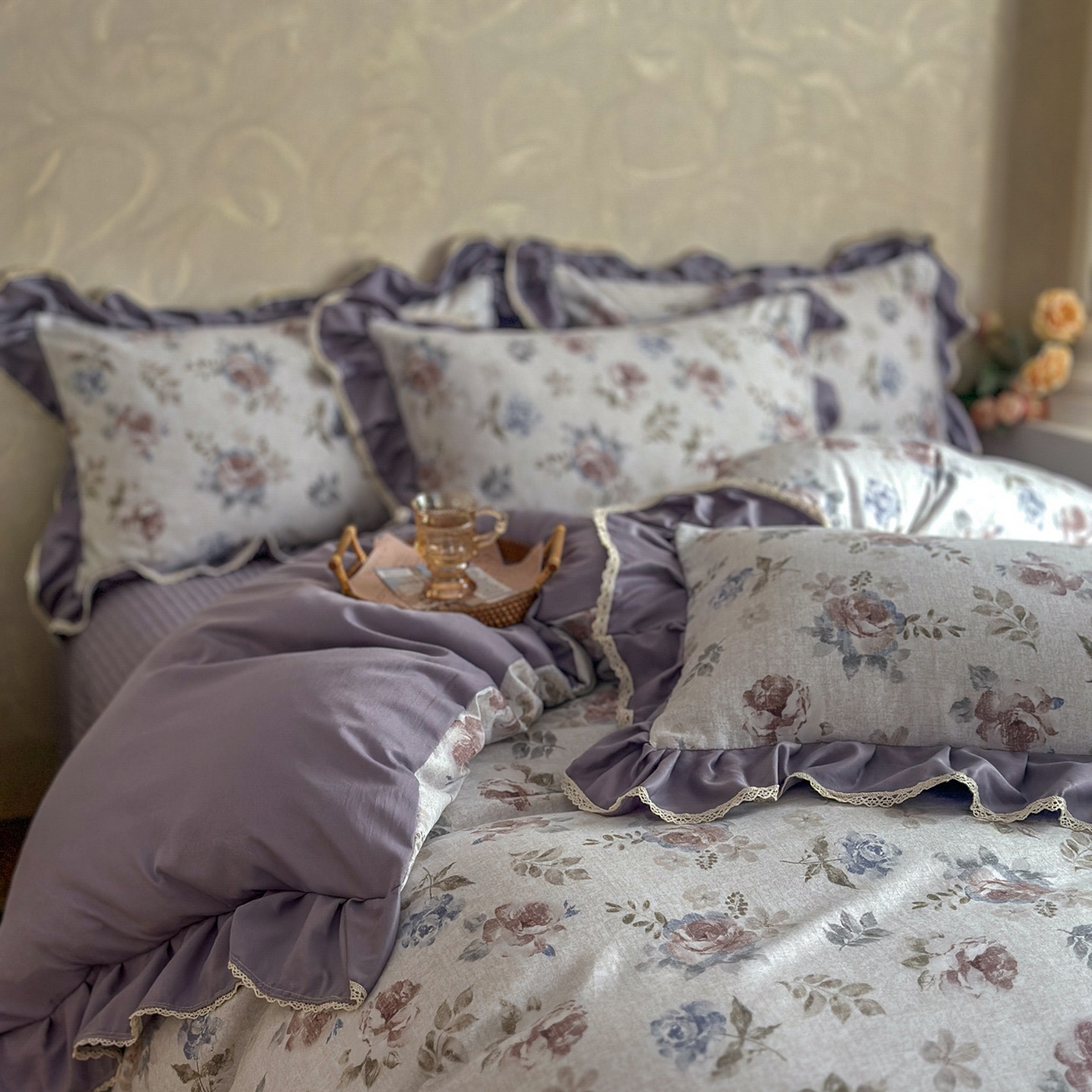 91家纺网 家纺一手货源 找家纺 （总）星光耀 2026新款A类高克重斜纹云柔棉床盖四件套