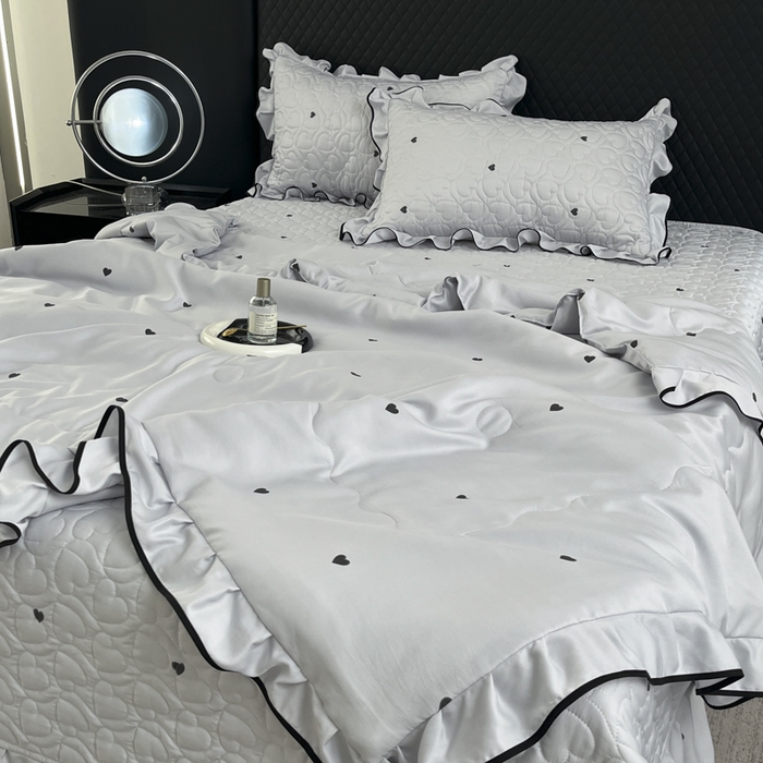 91家纺网 家纺一手货源 找家纺 （总）星光耀 2026新款A类凉感天丝棉夏被床盖四件套