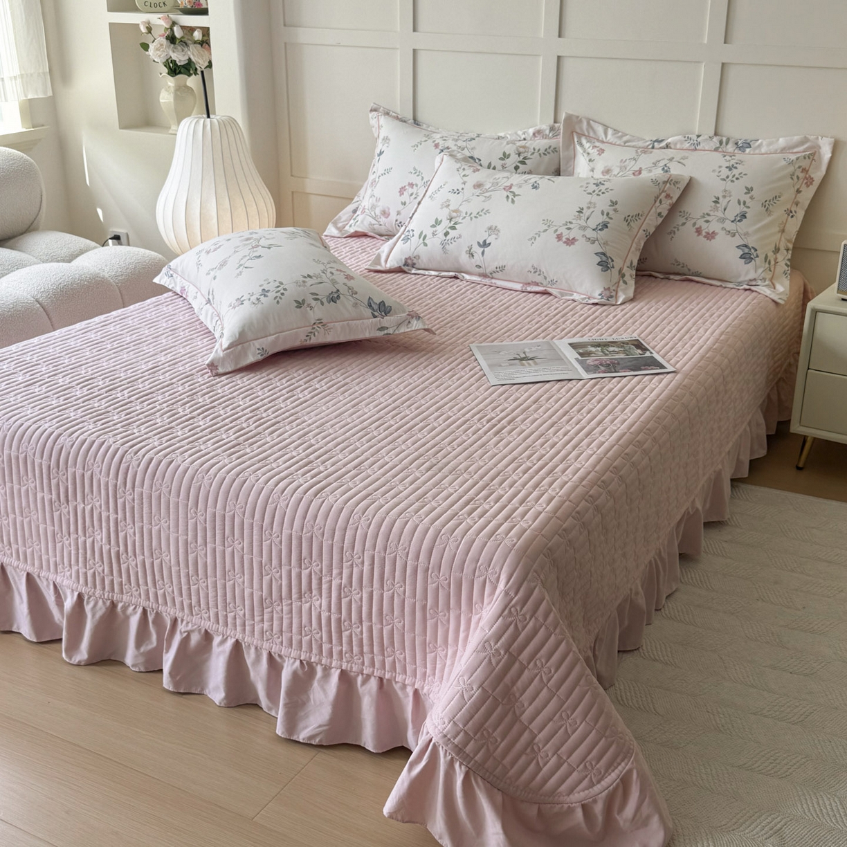 91家纺网 家纺一手货源 找家纺 星光耀 2026新款A类凉感天丝棉床盖四件套 未央