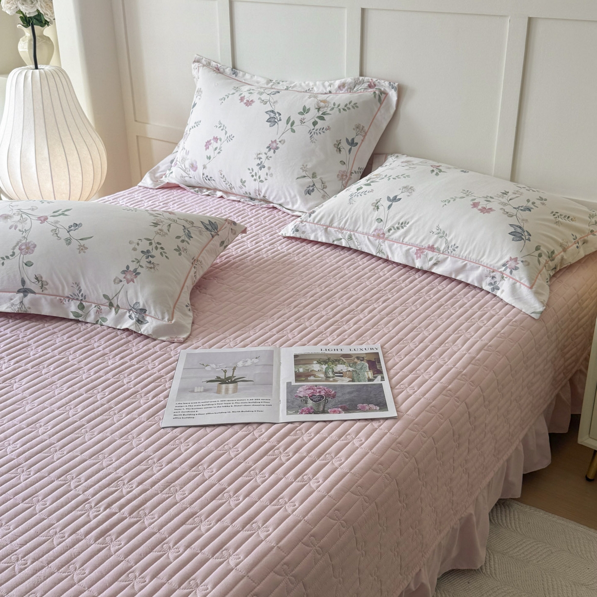 91家纺网 家纺一手货源 找家纺 星光耀 2026新款A类凉感天丝棉床盖四件套 未央