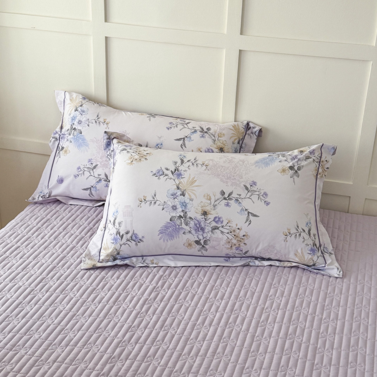 91家纺网 家纺一手货源 找家纺 星光耀 2026新款A类凉感天丝棉床盖四件套 华尔兹