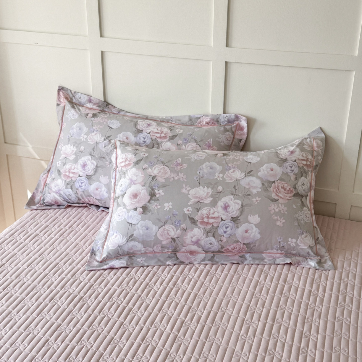 91家纺网 家纺一手货源 找家纺 星光耀 2026新款A类凉感天丝棉床盖四件套 莫奈花园