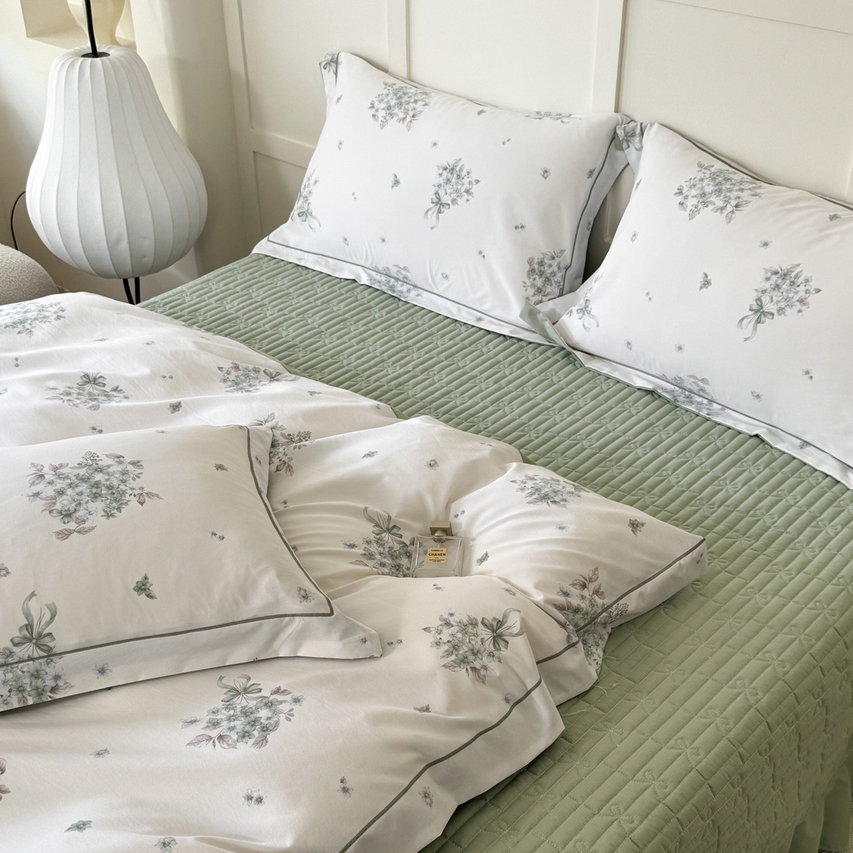 91家纺网 家纺一手货源 找家纺 星光耀 2026新款A类凉感天丝棉床盖四件套 花束