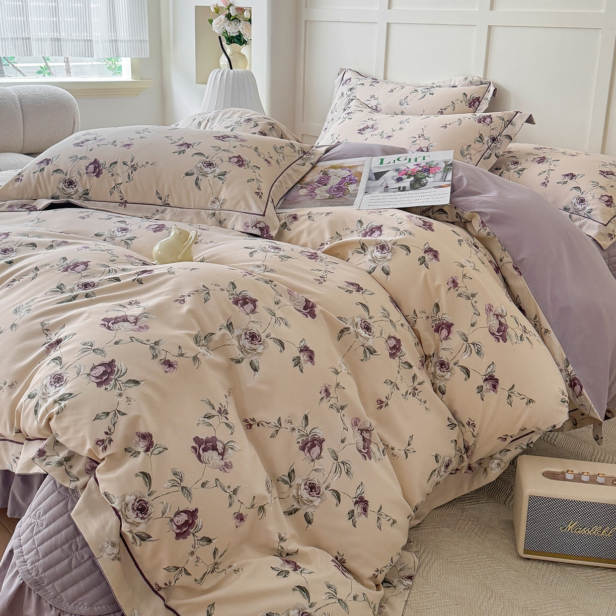 91家纺网 家纺一手货源 找家纺 （总）星光耀 2026新款A类凉感天丝棉床盖四件套