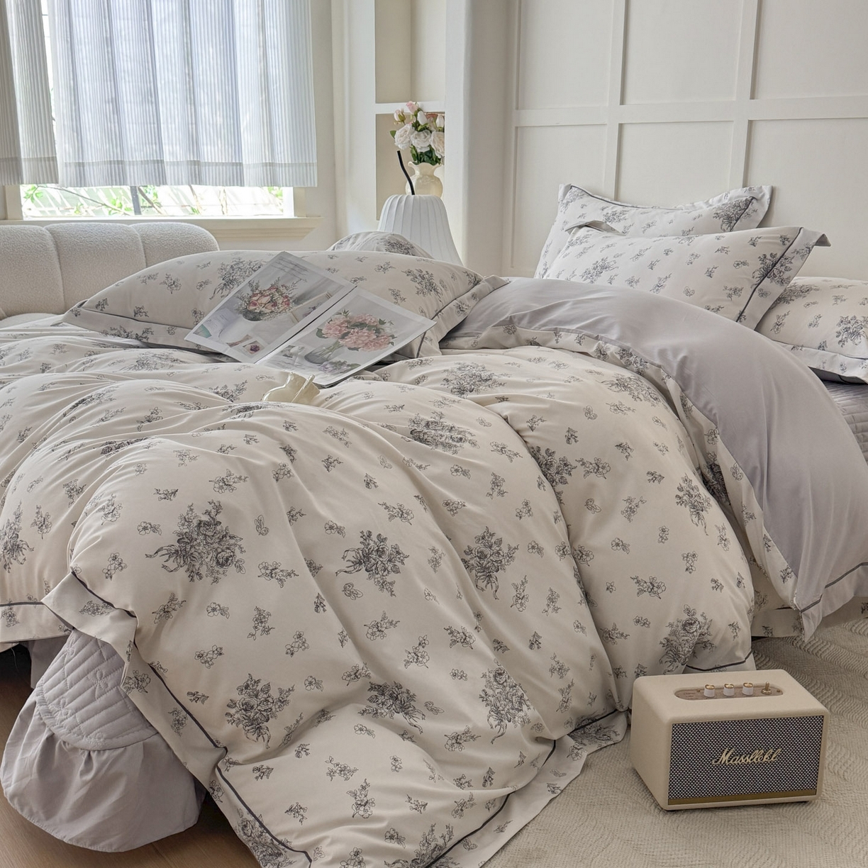 91家纺网 家纺一手货源 找家纺 星光耀 2026新款A类凉感天丝棉床盖四件套 南阳假日