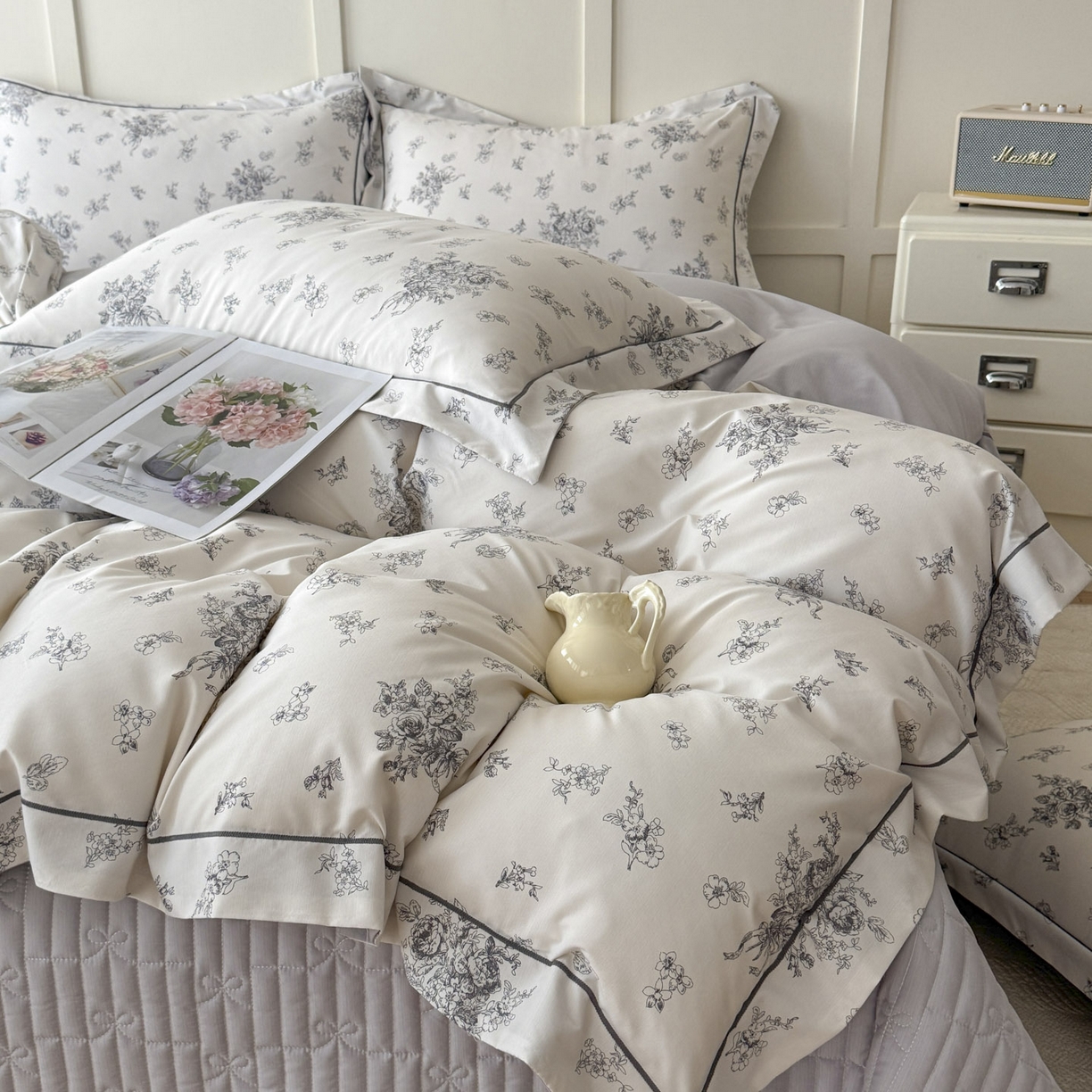 91家纺网 家纺一手货源 找家纺 星光耀 2026新款A类凉感天丝棉床盖四件套 南阳假日