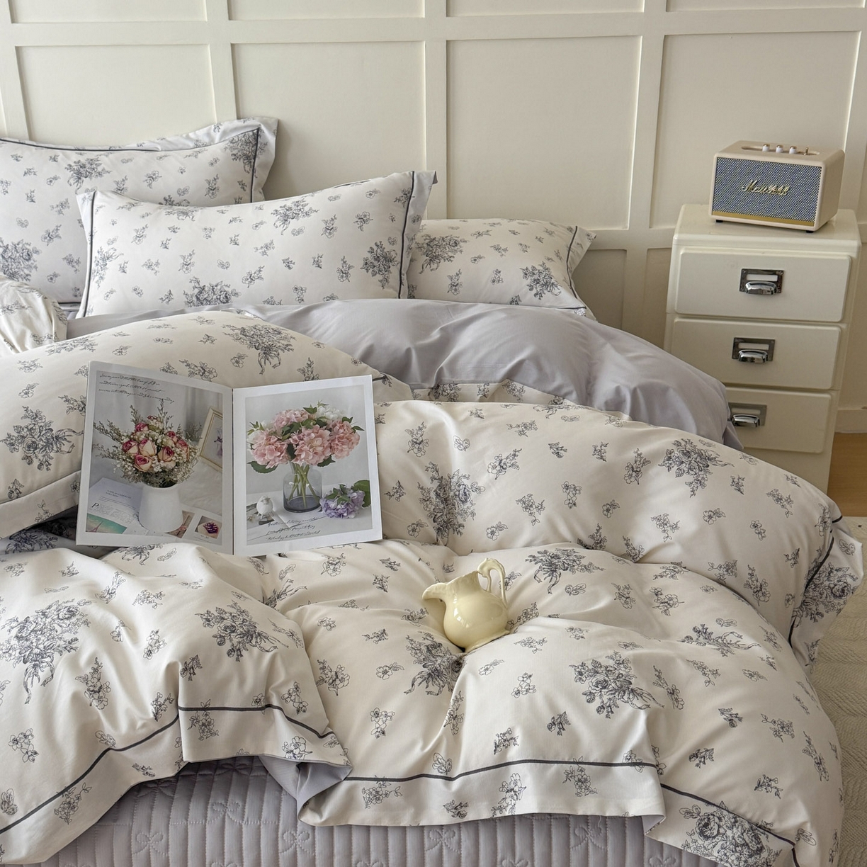 91家纺网 家纺一手货源 找家纺 星光耀 2026新款A类凉感天丝棉床盖四件套 南阳假日