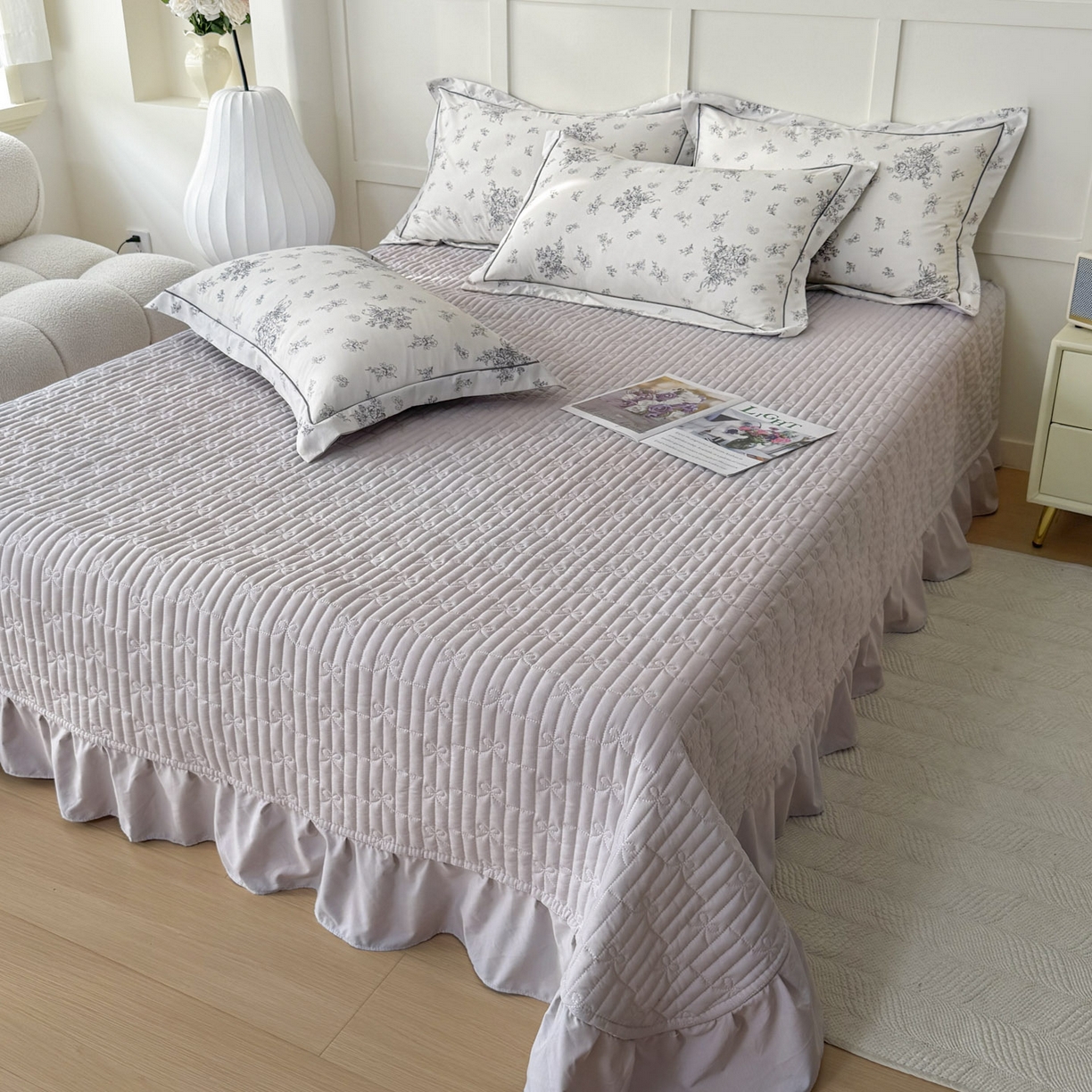 91家纺网 家纺一手货源 找家纺 星光耀 2026新款A类凉感天丝棉床盖四件套 南阳假日