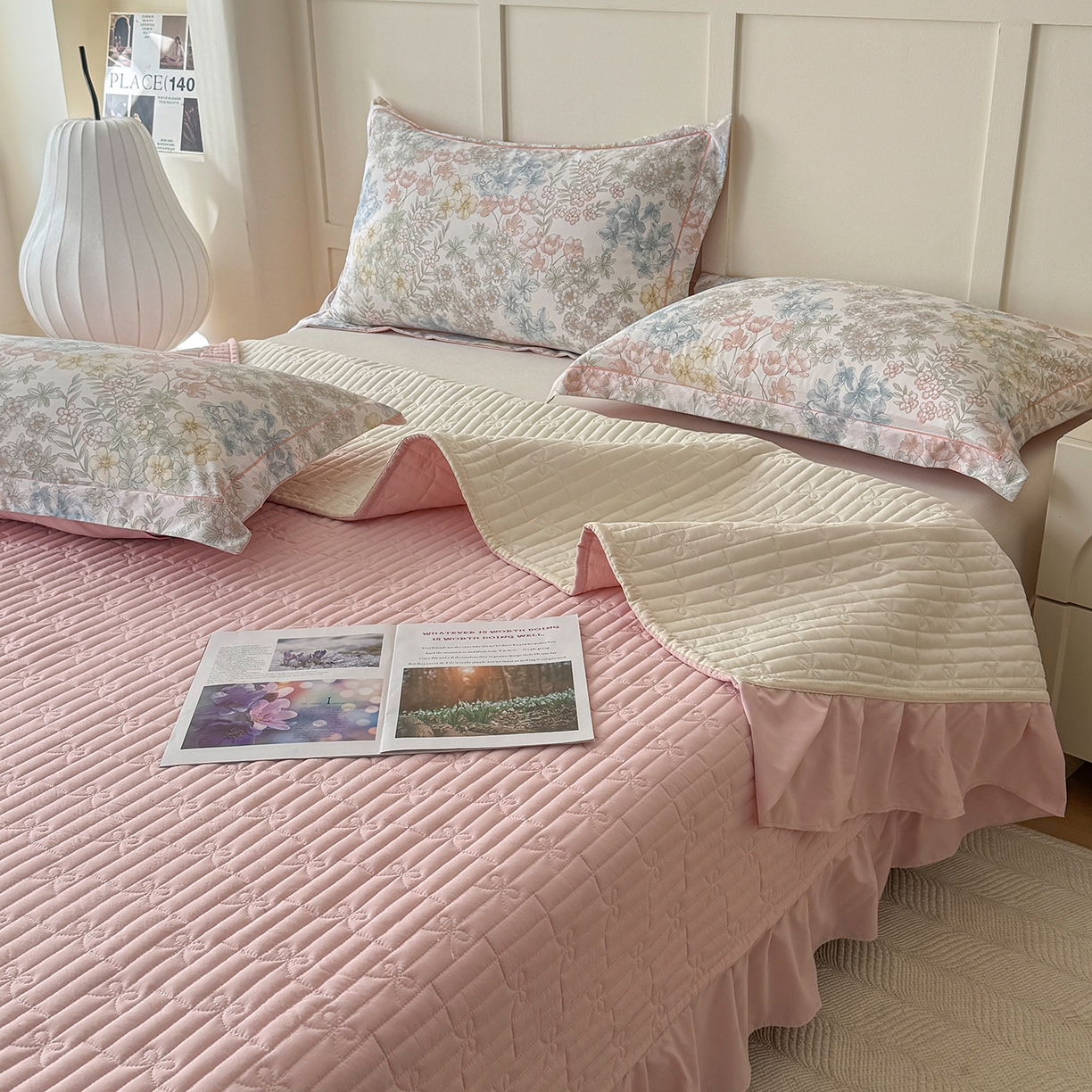 91家纺网 家纺一手货源 找家纺 星光耀 2026新款A类凉感天丝棉床盖四件套 初夏