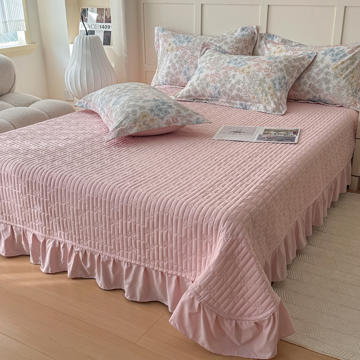 91家纺网 家纺一手货源 找家纺 星光耀 2026新款A类凉感天丝棉床盖四件套 初夏