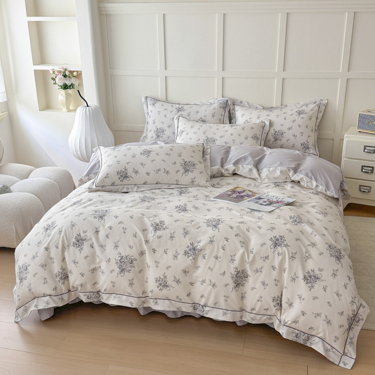 91家纺网 家纺一手货源 找家纺 星光耀 2026新款A类凉感天丝棉床盖四件套 南阳假日