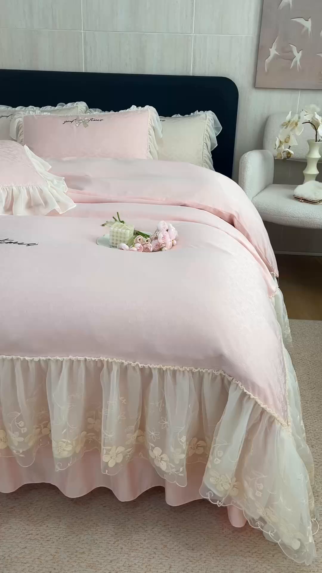 91家纺网 家纺一手货源 找家纺 （总）优贝家纺 2026新款提花冰丝刺绣床盖四件套