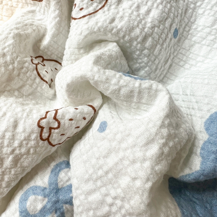 91家纺网 家纺一手货源 找家纺 欧尚 2026新款泡芙纱三角针床盖夏被四件套 KT 猫