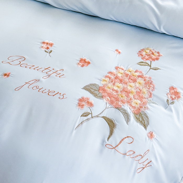 91家纺网 家纺一手货源 找家纺 苏米娜家纺SUMINA 2026韩版亲肤水洗棉公主风夏被床盖款-花涧绣梦 花涧绣梦-梦幻蓝