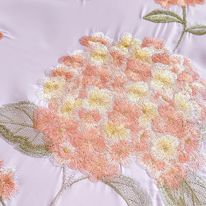 91家纺网 家纺一手货源 找家纺 苏米娜家纺SUMINA 2026韩版亲肤水洗棉公主风夏被床盖款-花涧绣梦 花涧绣梦-优雅紫