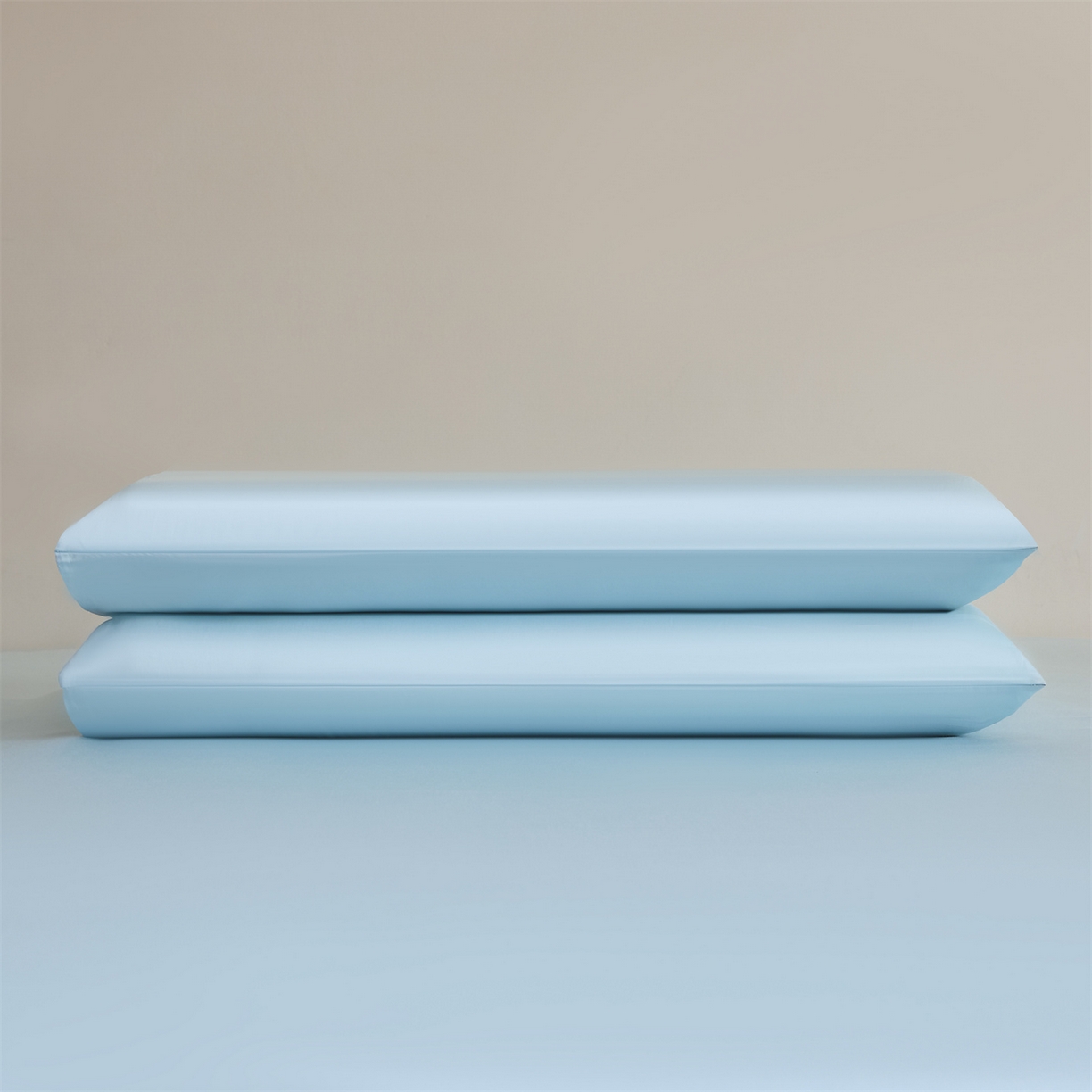 91家纺网 家纺一手货源 找家纺 DC 2026新款莱赛尔天丝纯色单品床单 淡海蓝