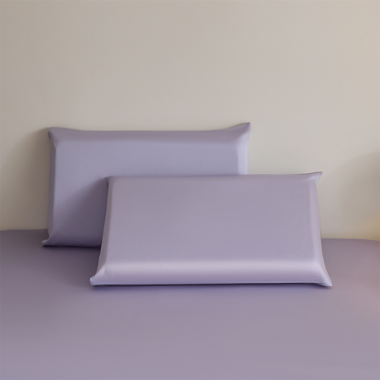 91家纺网 家纺一手货源 找家纺 DC 2026新款莱赛尔天丝纯色单品床单 风信紫