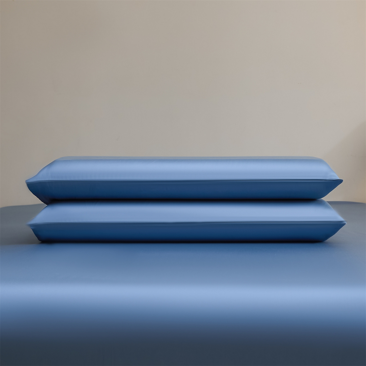 91家纺网 家纺一手货源 找家纺 DC 2026新款莱赛尔天丝纯色单品床单 梵高蓝