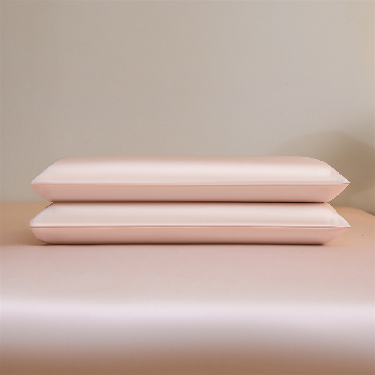 91家纺网 家纺一手货源 找家纺 DC 2026新款莱赛尔天丝纯色单品床单 素粉