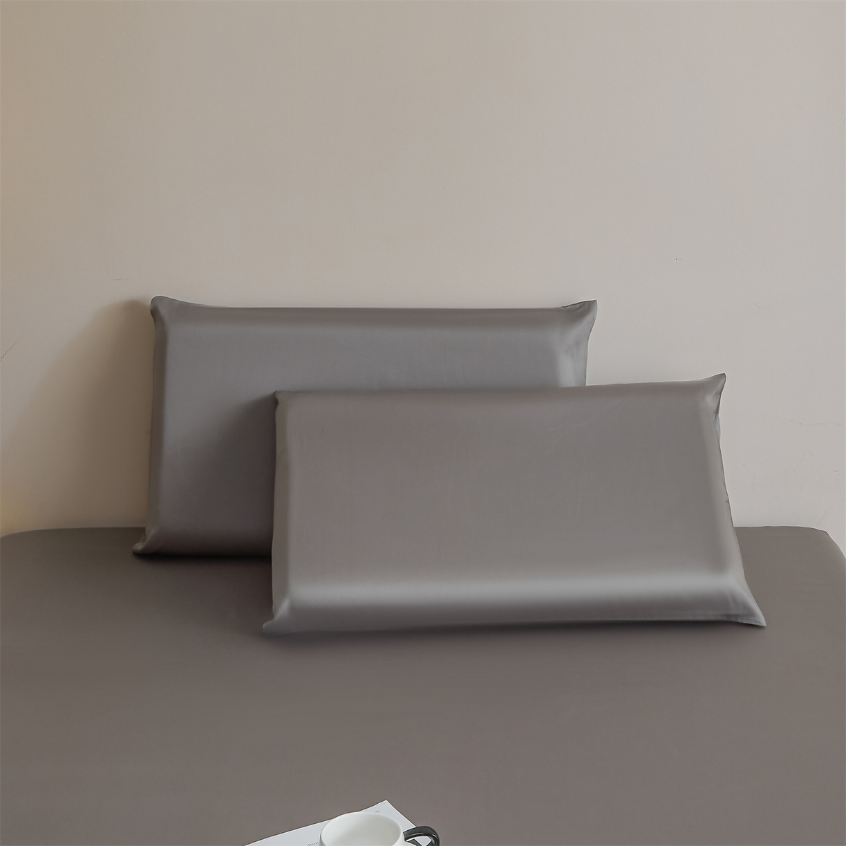 91家纺网 家纺一手货源 找家纺 DC 2026新款莱赛尔天丝纯色单品床单 经典灰