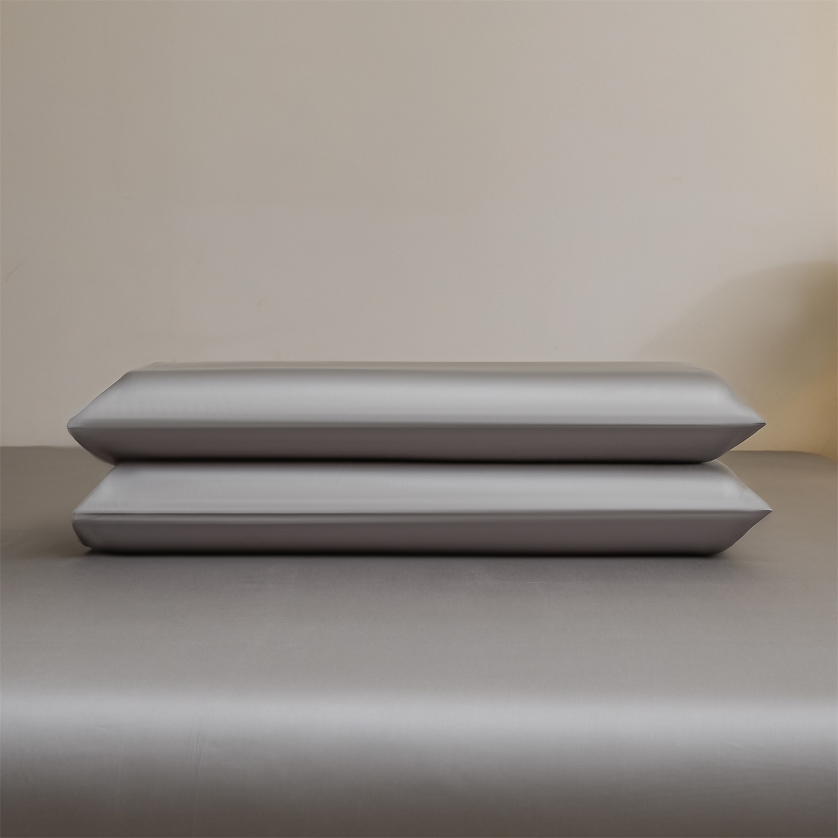 91家纺网 家纺一手货源 找家纺 DC 2026新款莱赛尔天丝纯色单品床单 经典灰