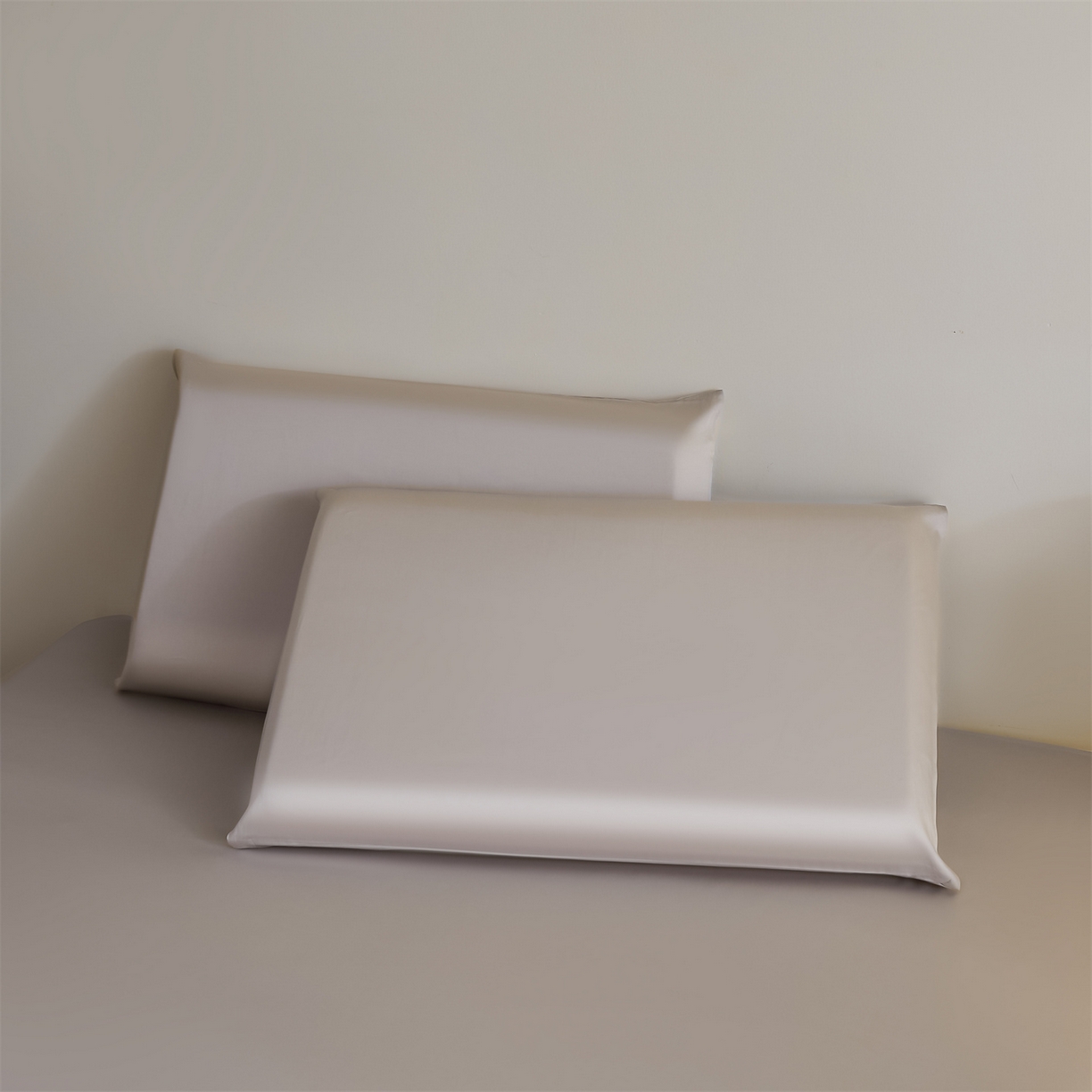 91家纺网 家纺一手货源 找家纺 DC 2026新款莱赛尔天丝纯色单品床单 流沙灰