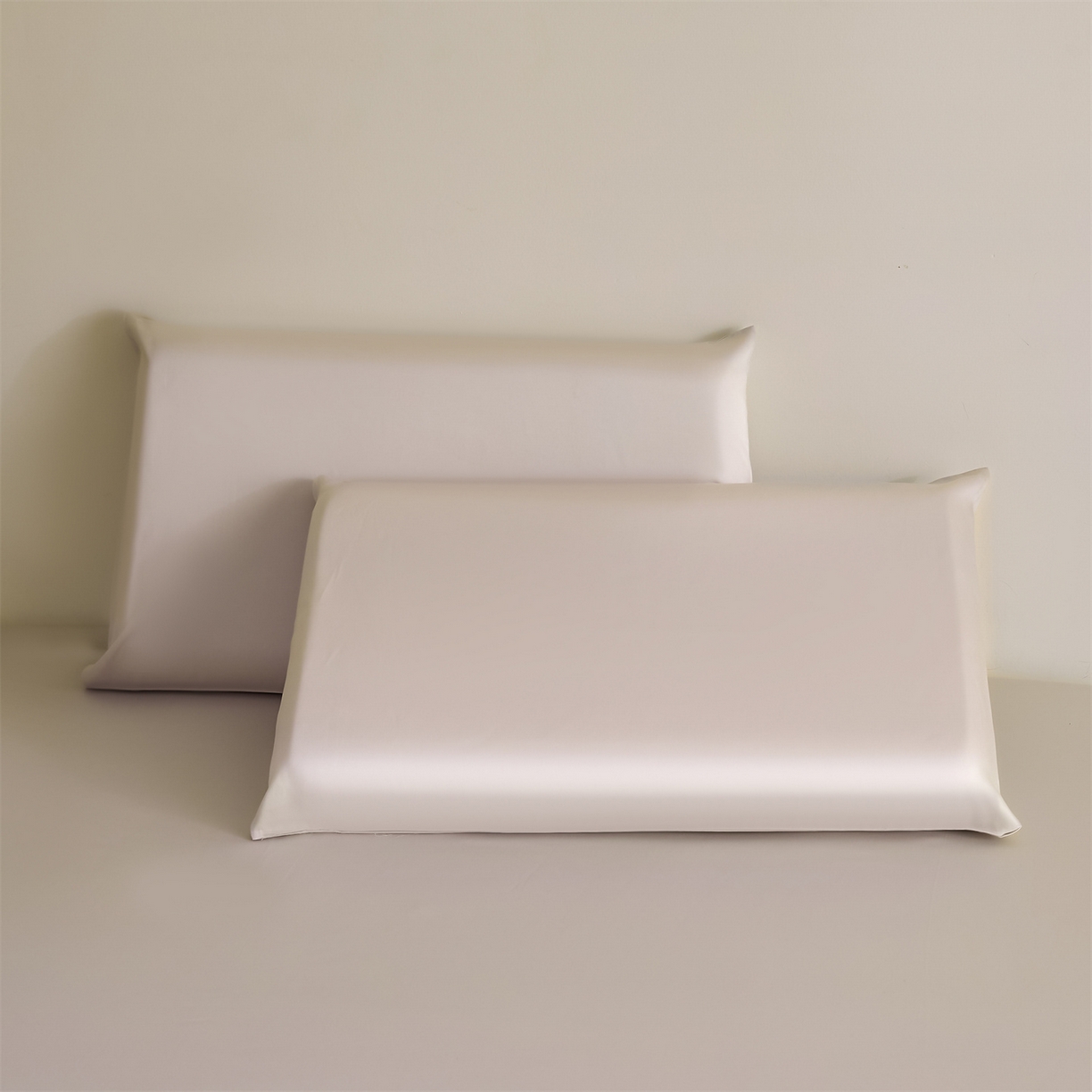 91家纺网 家纺一手货源 找家纺 DC 2026新款莱赛尔天丝纯色单品床单 椰子灰