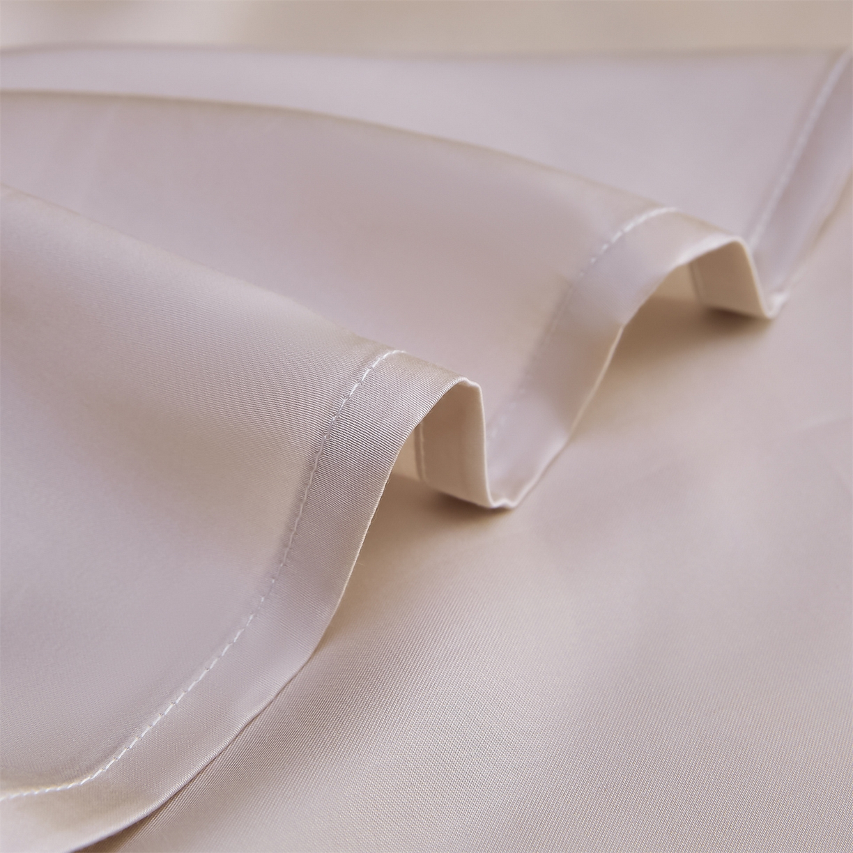 91家纺网 家纺一手货源 找家纺 DC 2026新款莱赛尔天丝纯色单品床单 浅茶