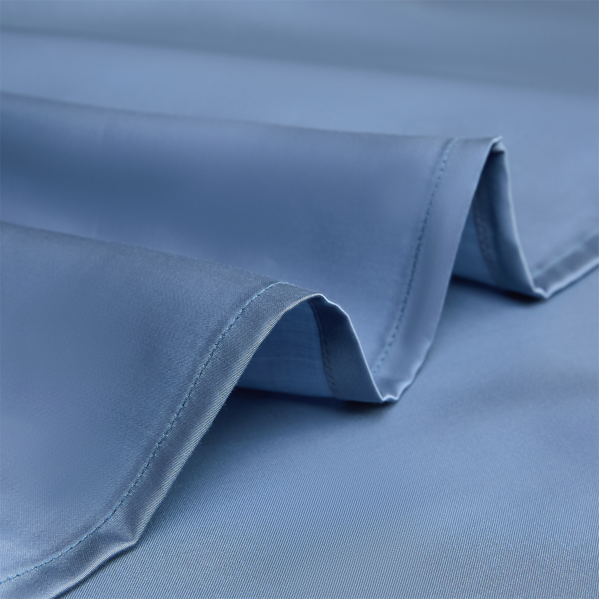 91家纺网 家纺一手货源 找家纺 DC 2026新款莱赛尔天丝纯色单品床单 梵高蓝