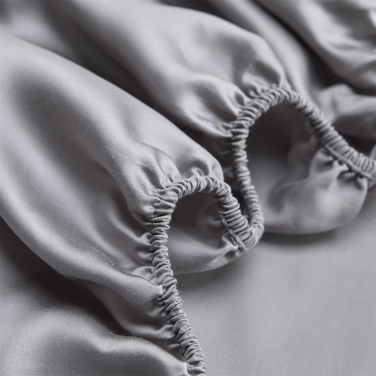 91家纺网 家纺一手货源 找家纺 DC 2026新款莱赛尔天丝纯色单品床笠 经典灰