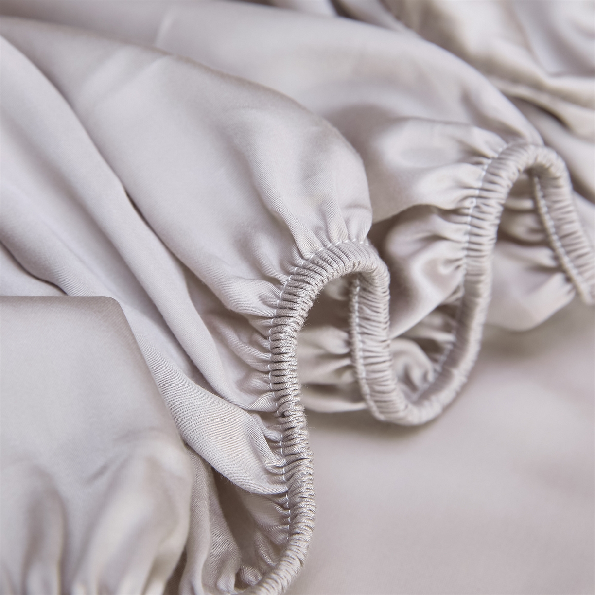 91家纺网 家纺一手货源 找家纺 DC 2026新款莱赛尔天丝纯色单品床笠 椰子灰