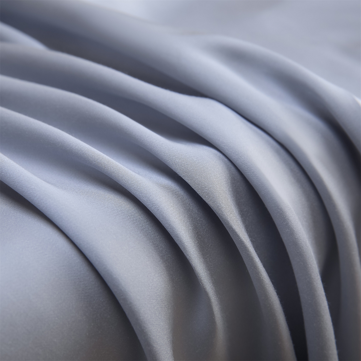 91家纺网 家纺一手货源 找家纺 DC 2026新款莱赛尔天丝纯色单品床笠 极光蓝