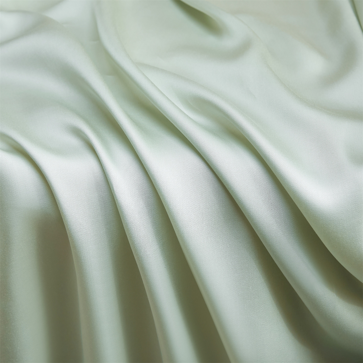 91家纺网 家纺一手货源 找家纺 DC 2026新款莱赛尔天丝纯色单品床笠 亚丁绿